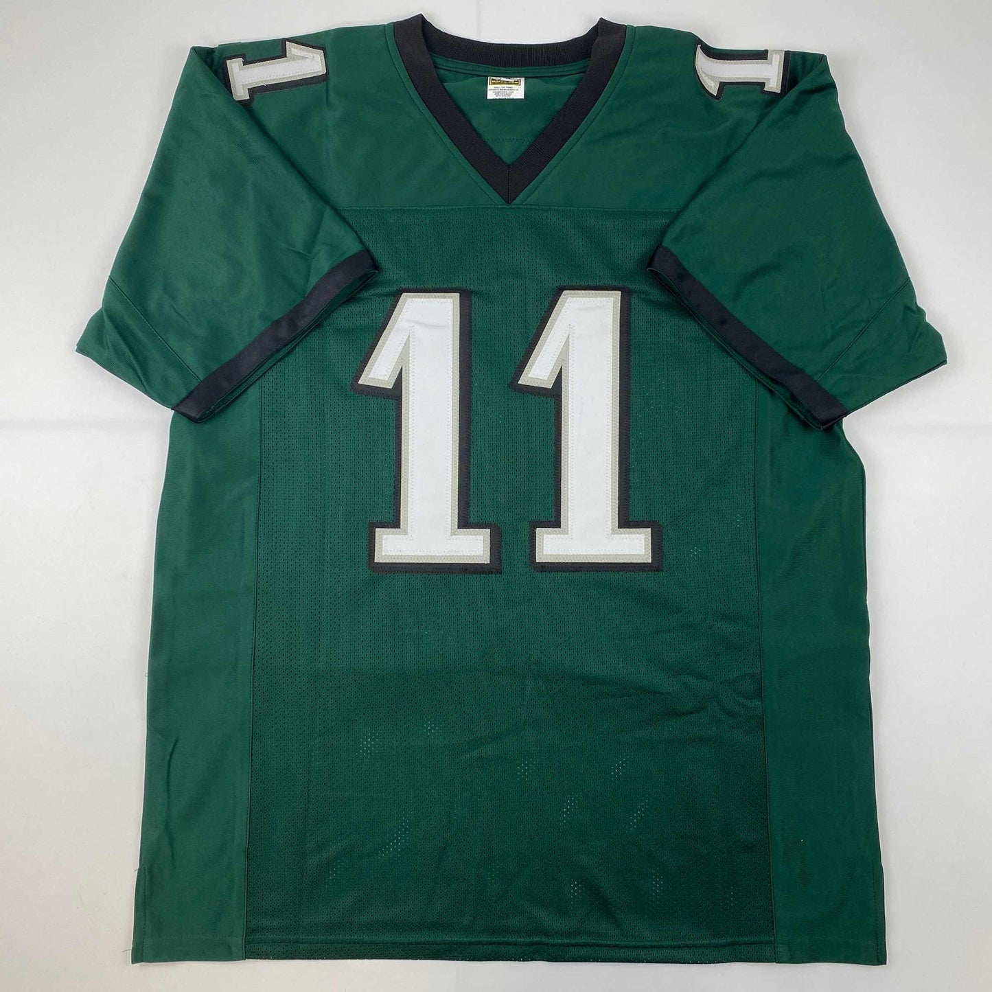 Autographed/Signed AJ A.J. Brown Philadelphia Green Football Jersey PSA/DNA COA