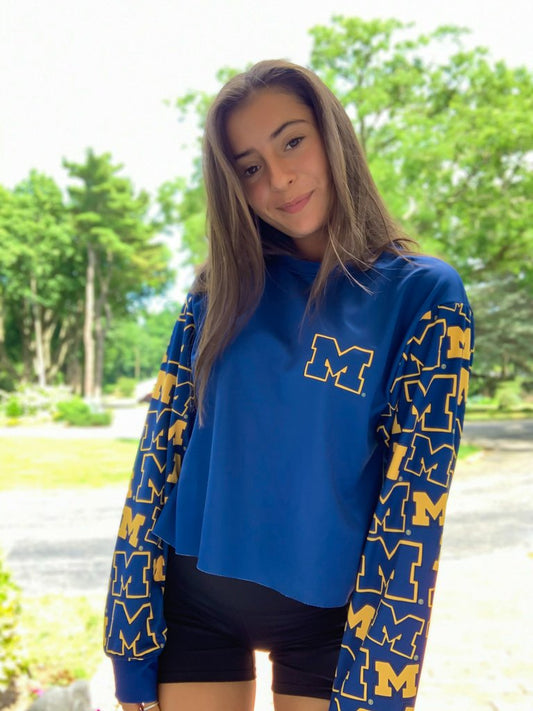 University of Michigan Pattern Crewneck