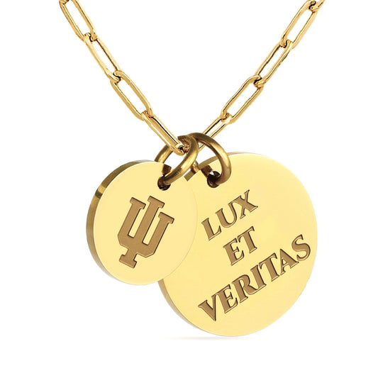 Indiana Paperclip Chain Charm Necklace