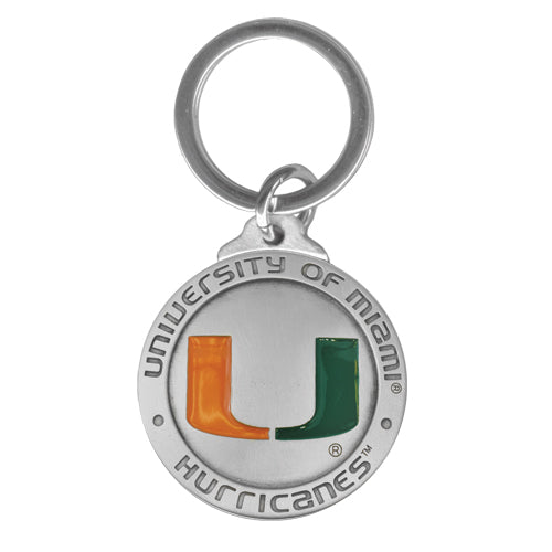 University of Miami Keychain w/ Backtext