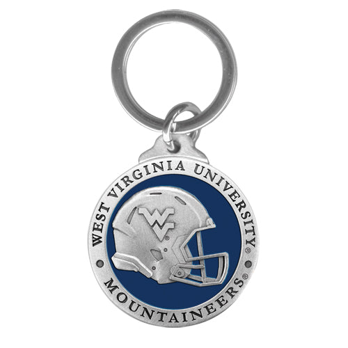 West Virginia University Helmet Key Chain