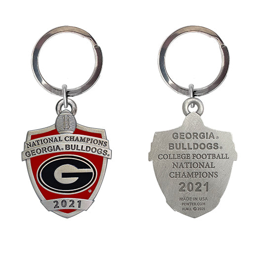 2021 Georgia Football Championship Keychain (Shield)