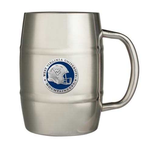 West Virginia University Helmet Keg Mug