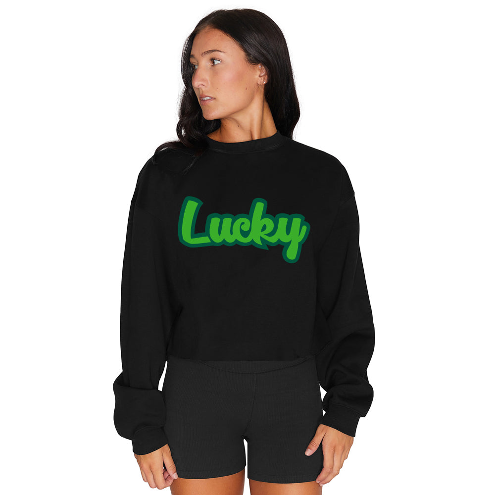 Lucky Black Crewneck