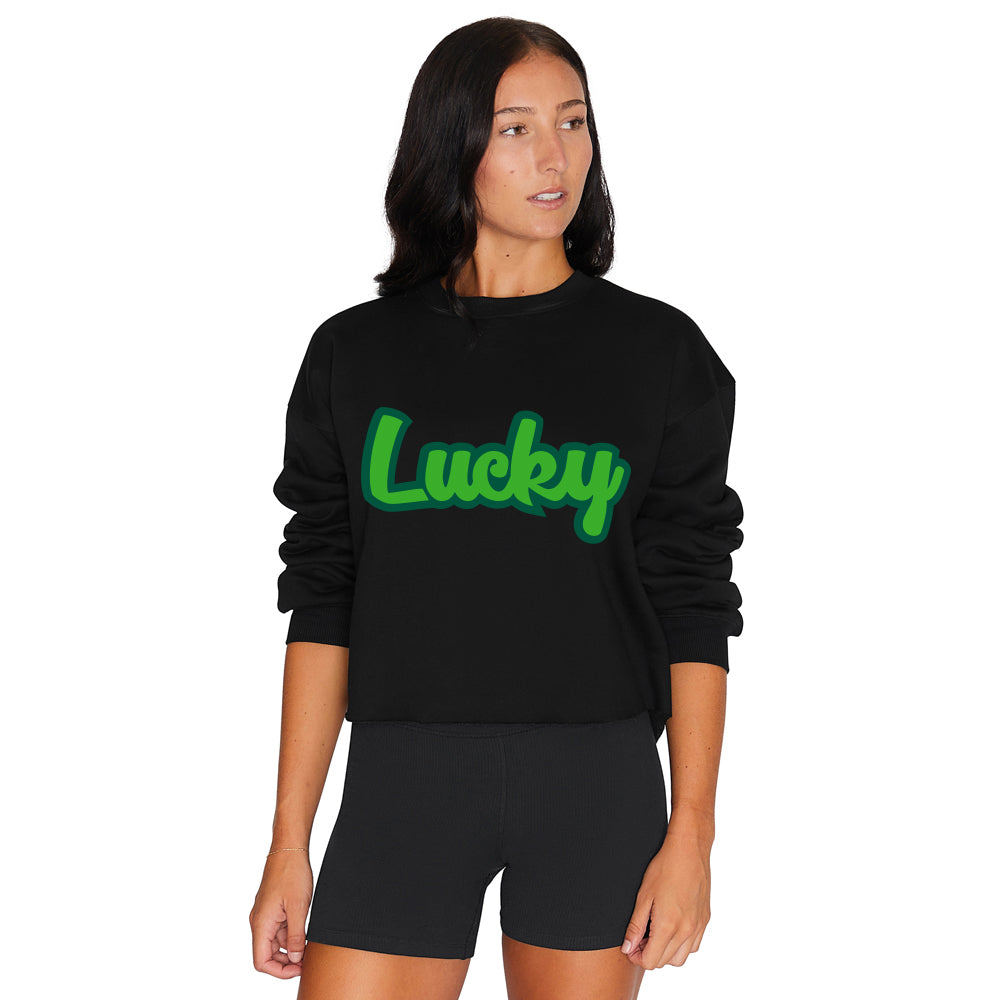 Lucky Black Crewneck