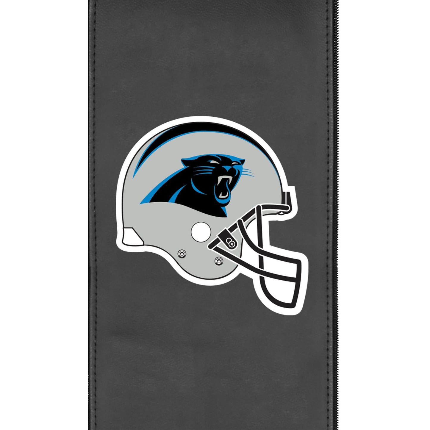 Silver Club Chair with  Carolina Panthers Helmet Logo