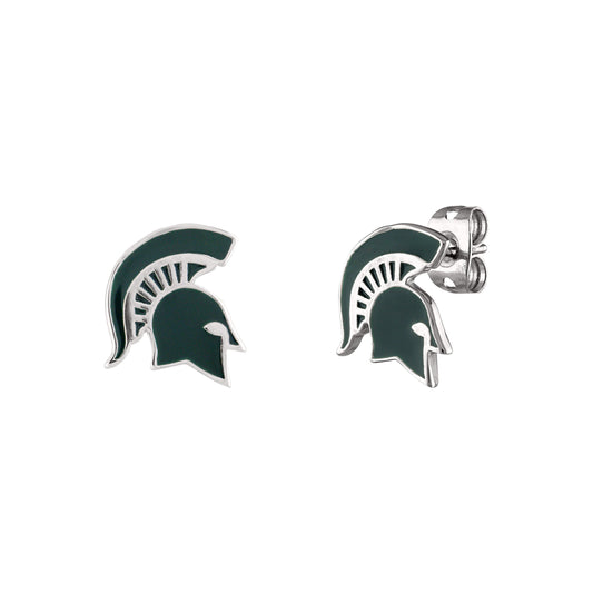 Michigan State Spartan Stud Earrings