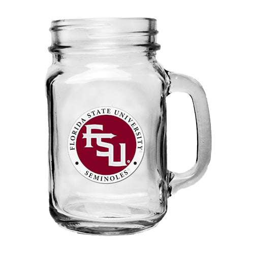 Florida State University FSU Logo Mason Jar Mug