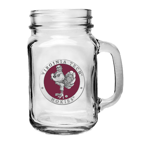 Virginia Tech University Hokies Mason Jar Mug