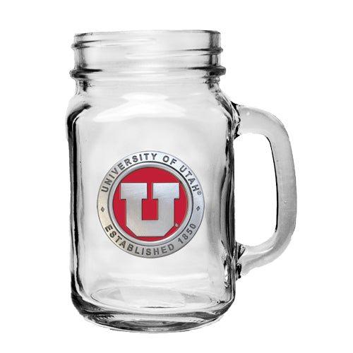 University of Utah Mason Jar Mug