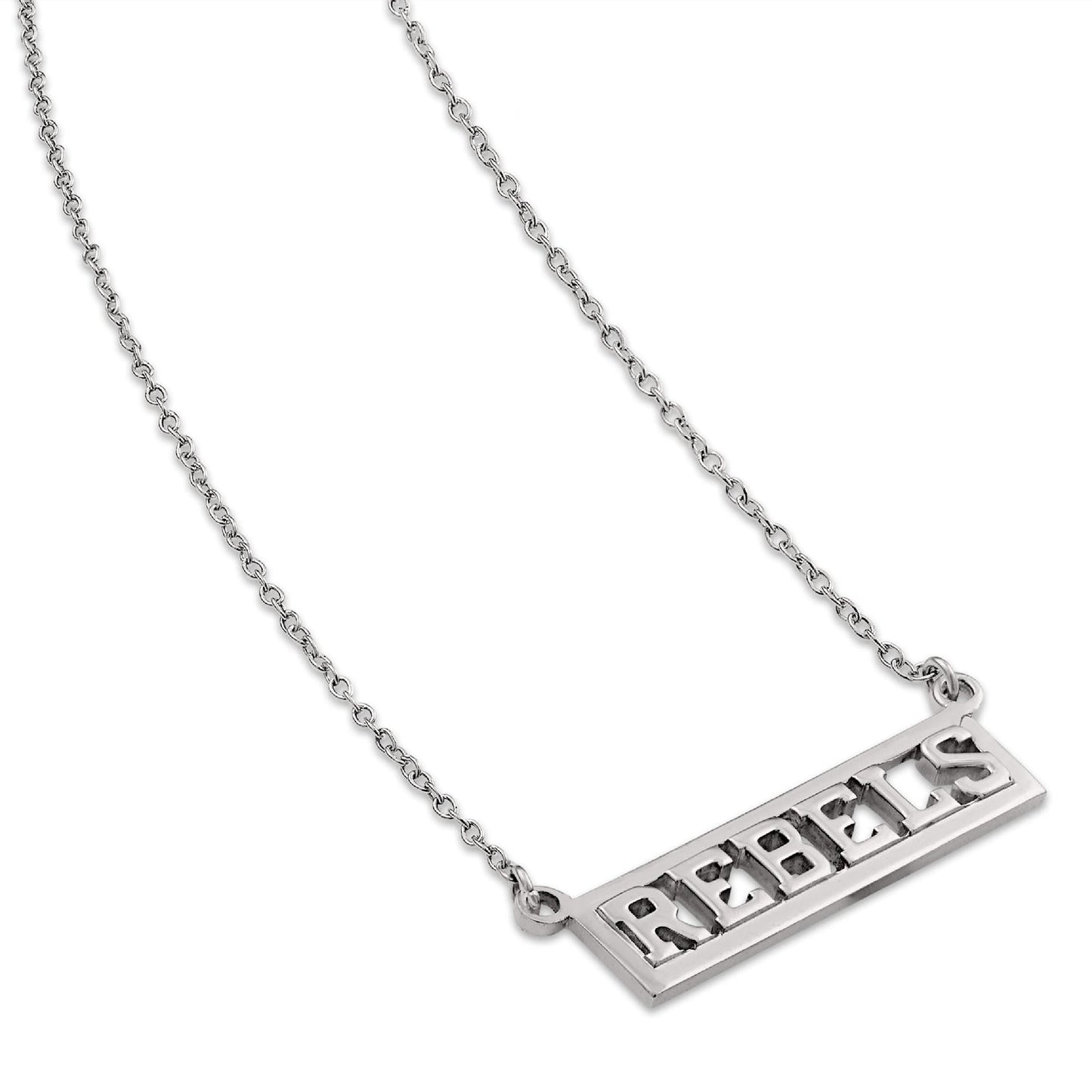 Ole Miss REBELS Script Bar Necklace