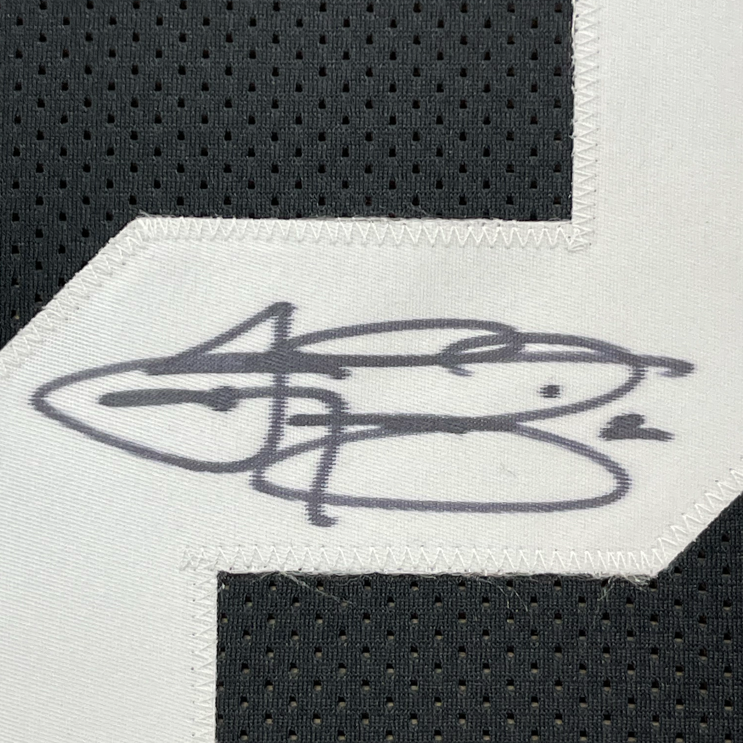 Framed Autographed/Signed Johnny Manziel 35x39 Texas A&M Black College Football Jersey JSA COA
