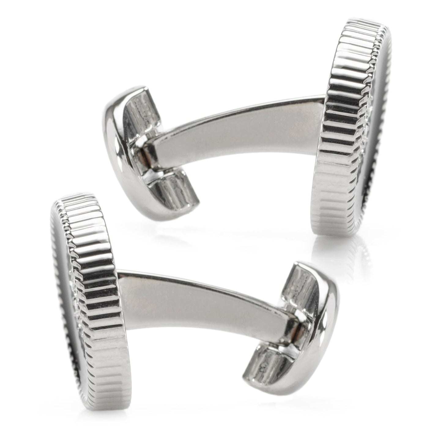 Crystal Button Rope Cufflinks