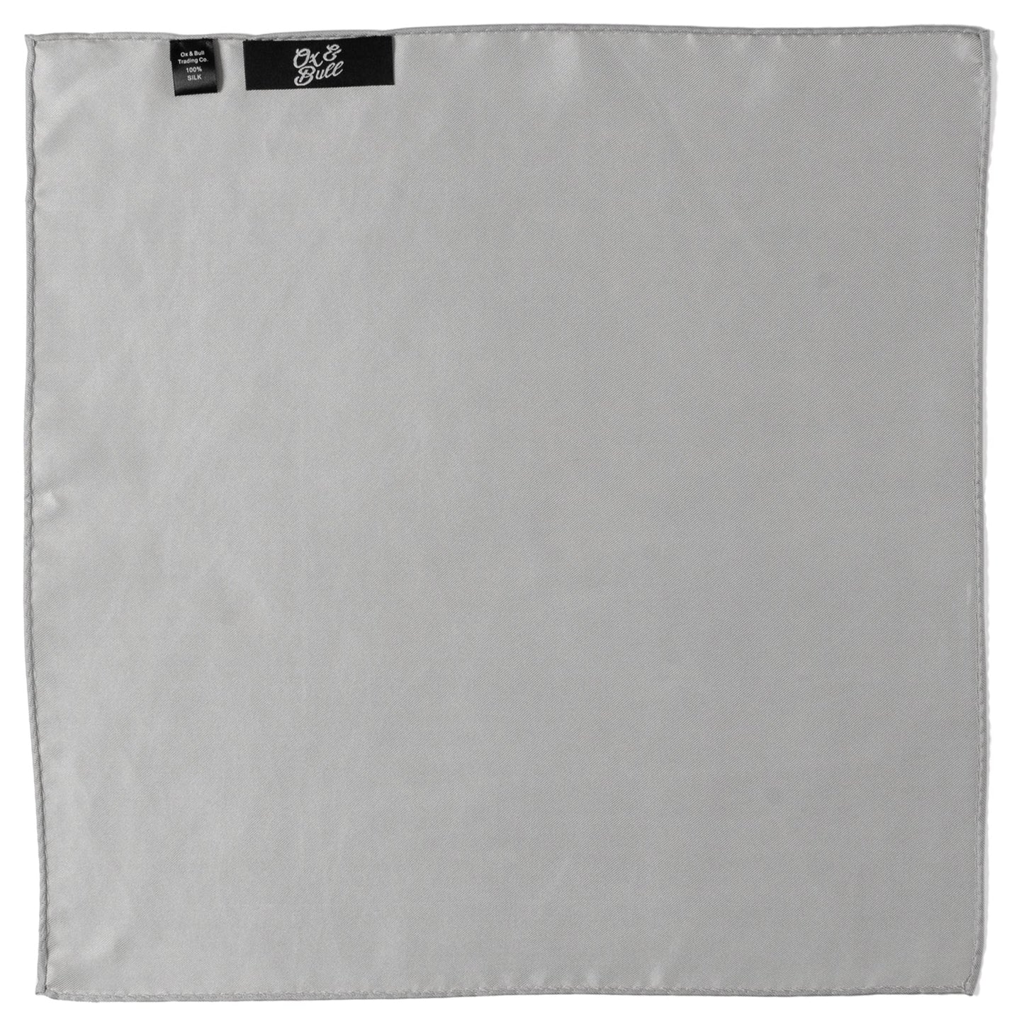 Gray Silk Pocket Square