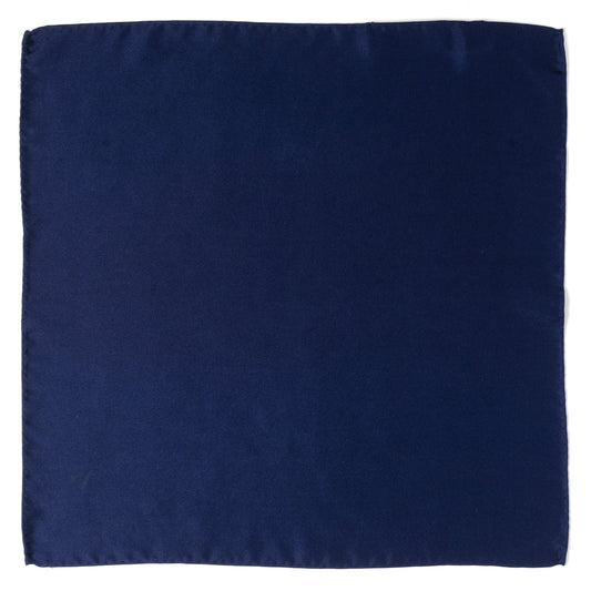 Navy Silk Pocket Square