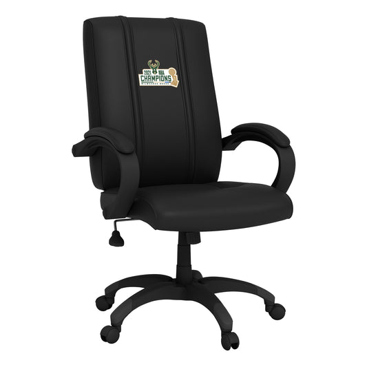 Office Chair 1000 with Milwaukee Bucks 2021 Champions Logo