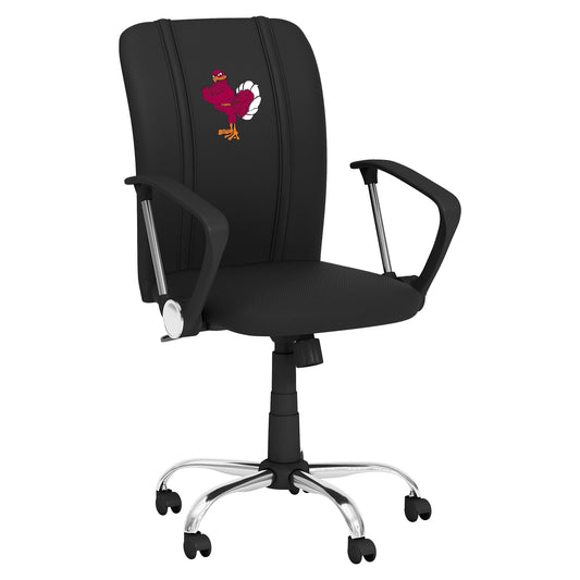 Curve Task Chair with Virginia Tech Hokies Stand Logo