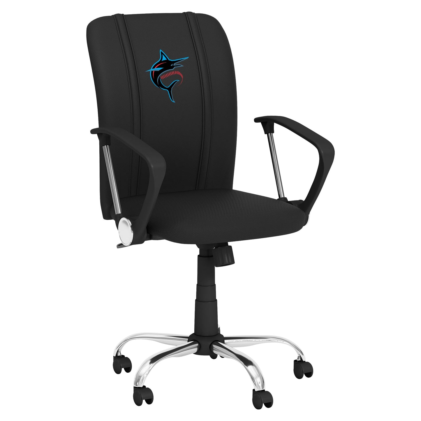Curve Task Chair with Miami Marlins Alternate Logo Panel