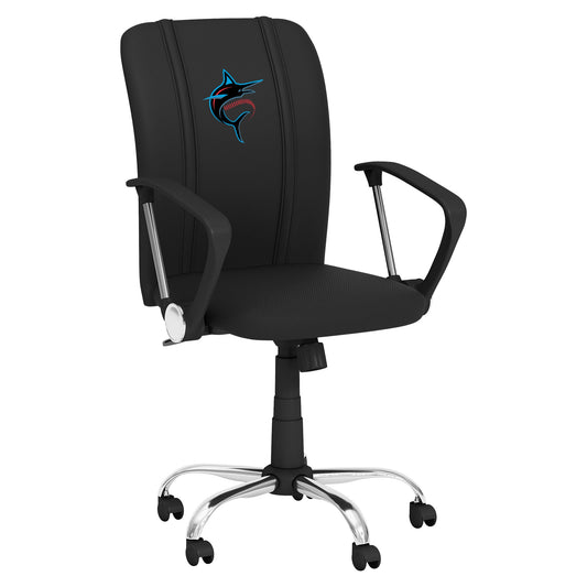 Curve Task Chair with Miami Marlins Alternate Logo Panel