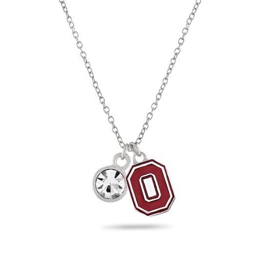 Ohio State Block O Charm Necklace