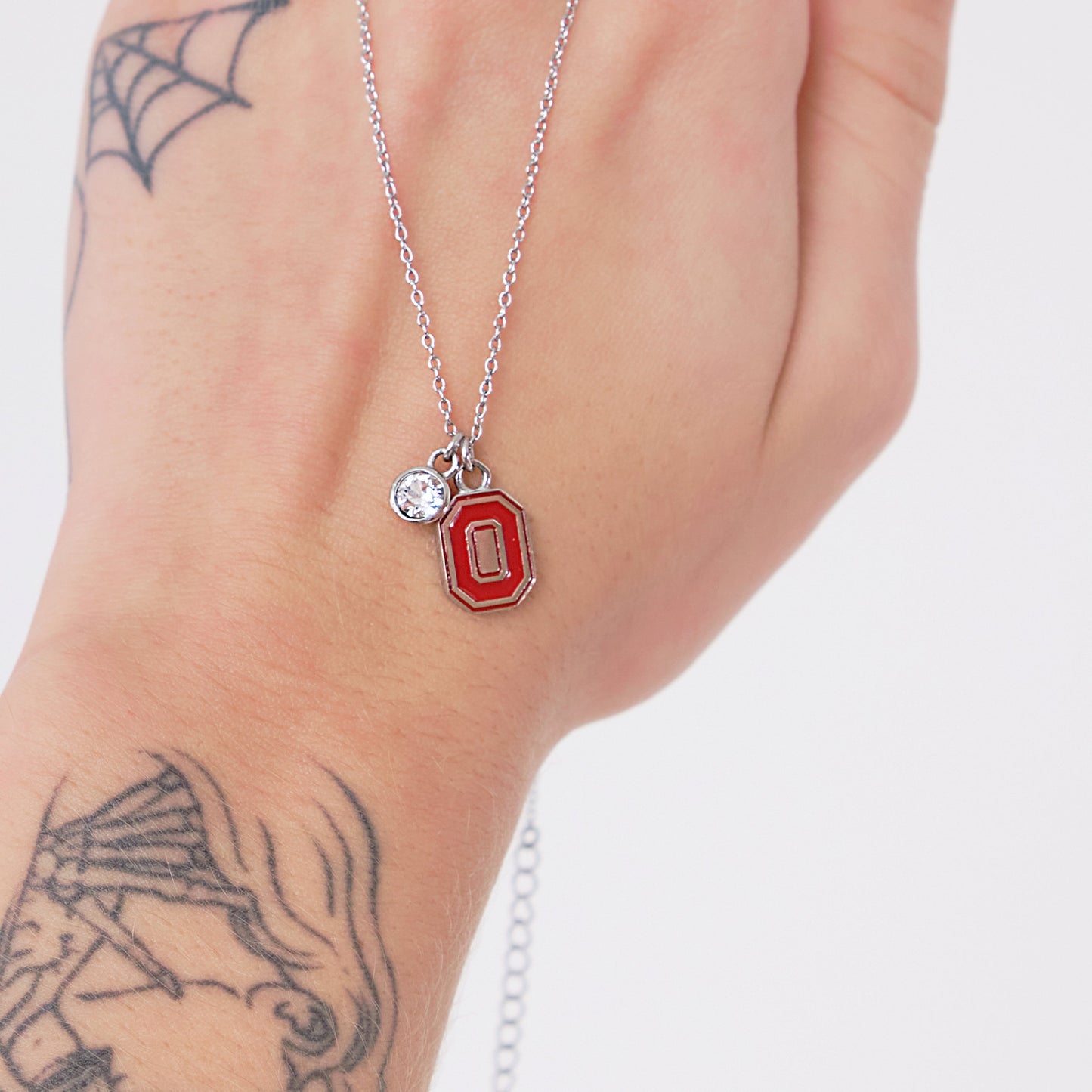 Ohio State Block O Charm Necklace