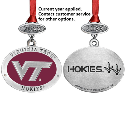 Virginia Tech University VT Logo Ornament