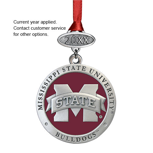 Mississippi State University Bulldogs "M" Logo Ornament