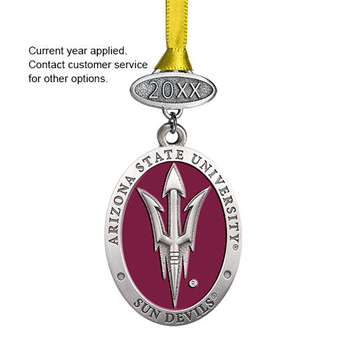 Arizona State University Pitch Fork Logo Ornament