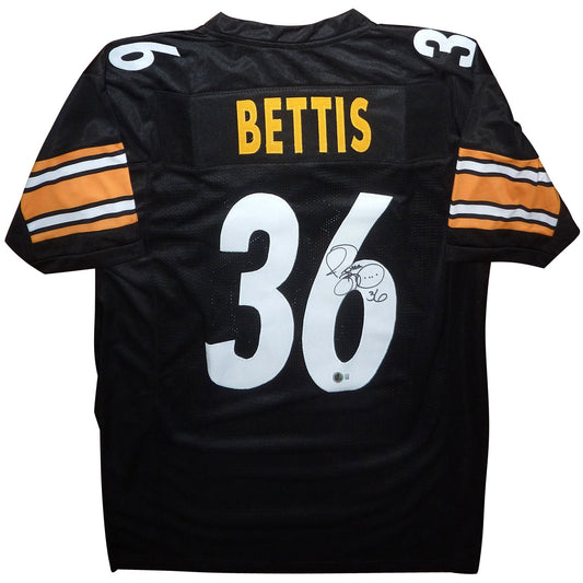 Jerome Bettis Autographed Pittsburgh Steelers (Black #36) Custom Jersey - Beckett