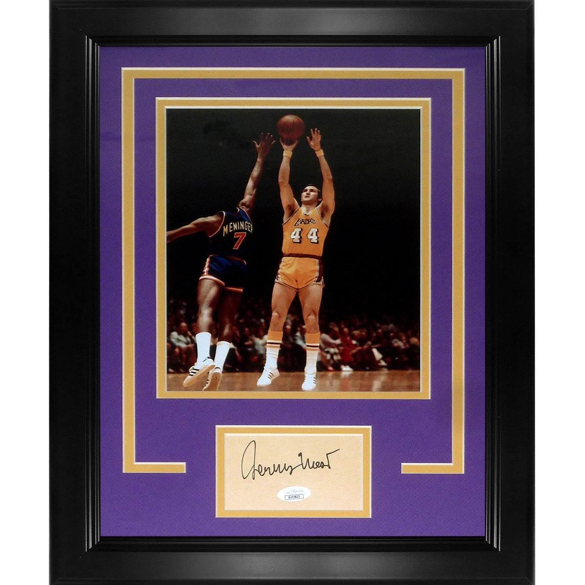 Jerry West Autographed Los Angeles Lakers "Signature Series" Frame - JSA