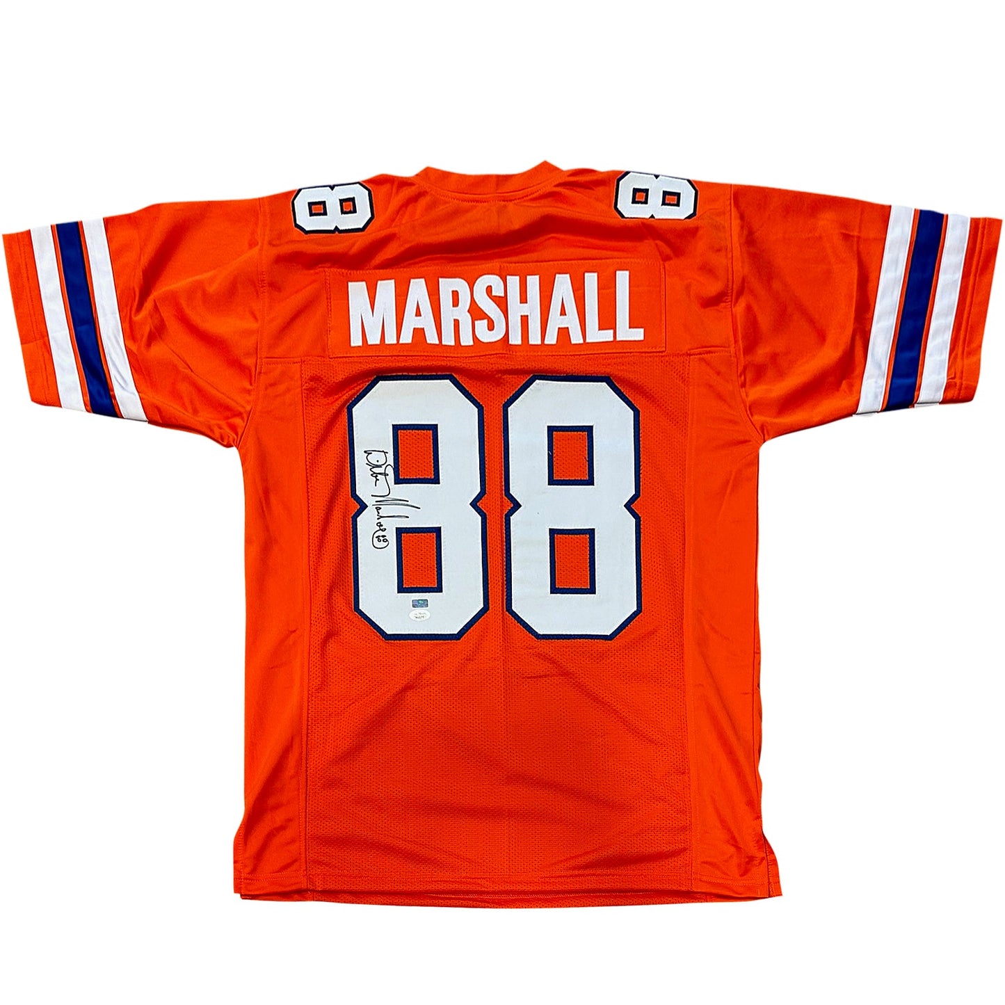 Wilber Marshall Autographed Florida Gators (Orange #88) Custom Jersey - JSA