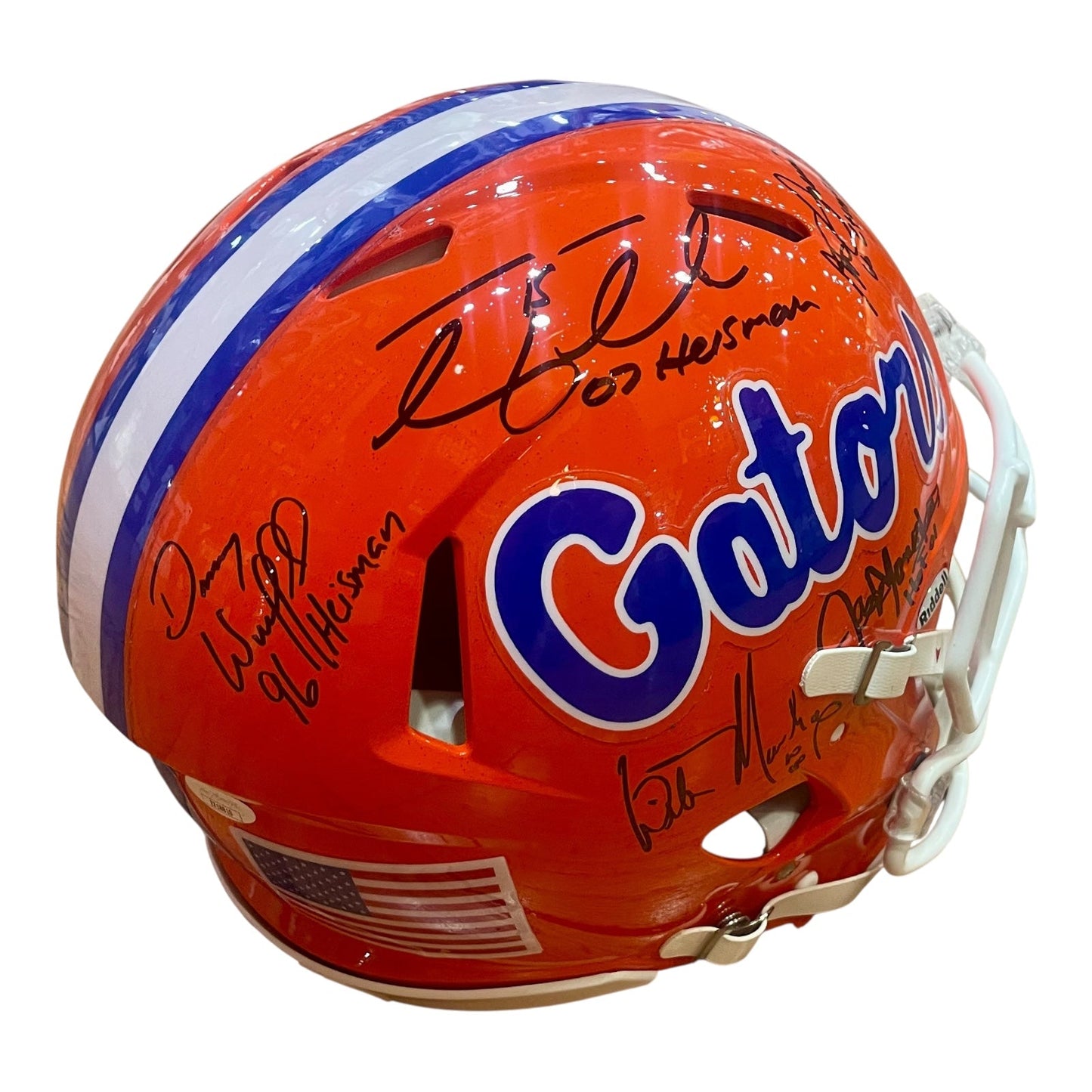 Florida Gators "Ring of Honor" Autographed Proline Helmet - Wilber Marshall, Emmitt Smith, Steve Spurrier, Tim Tebow, Danny Wuerffel, Jack Youngblood