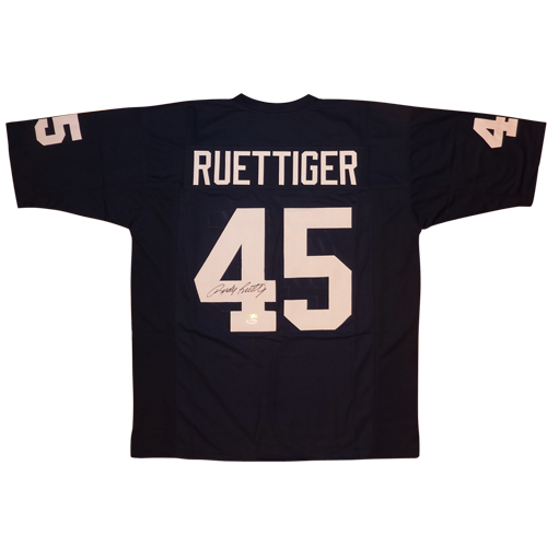 Rudy Ruettiger Autographed Notre Dame (Navy Blue #45) Custom Jersey