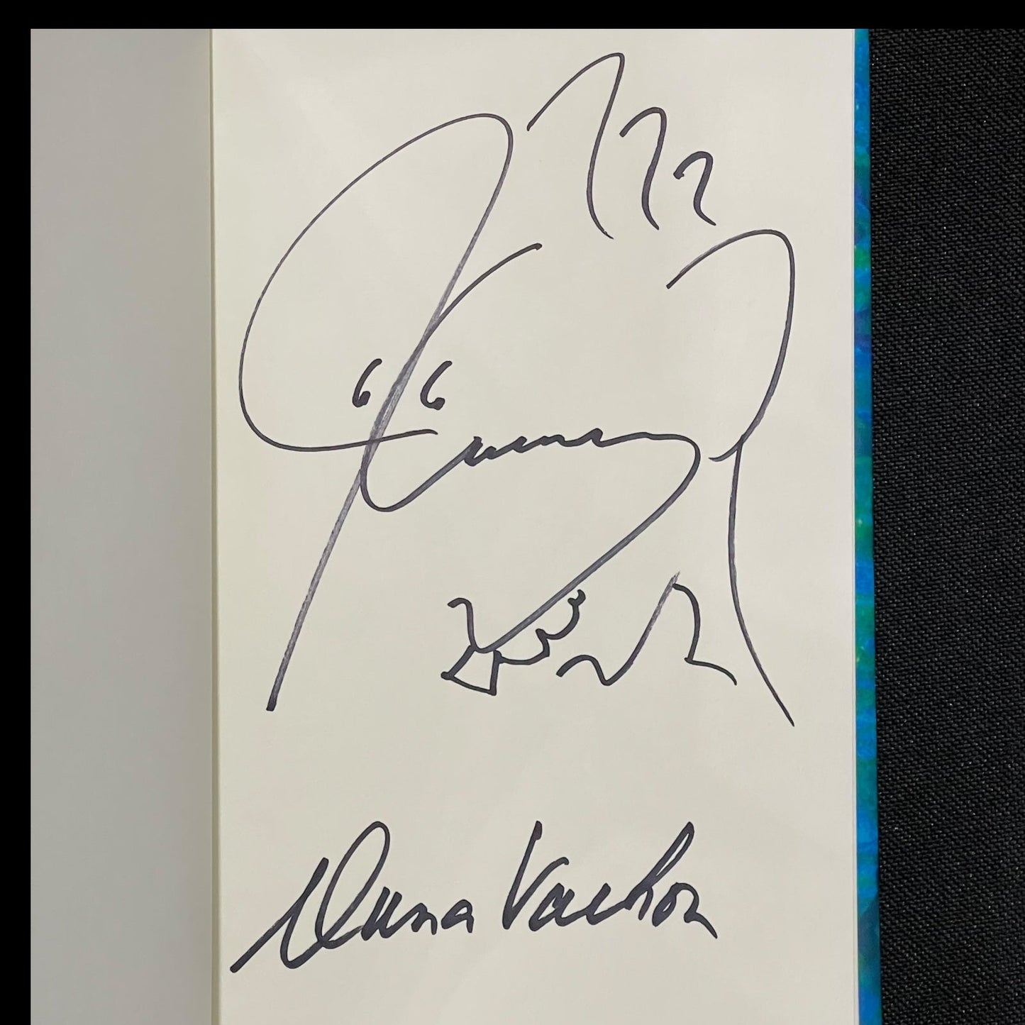 Jim Carrey Autographed Book Memoirs and Misinformation with Dana Vochon - Signed First Edition Special Drawing