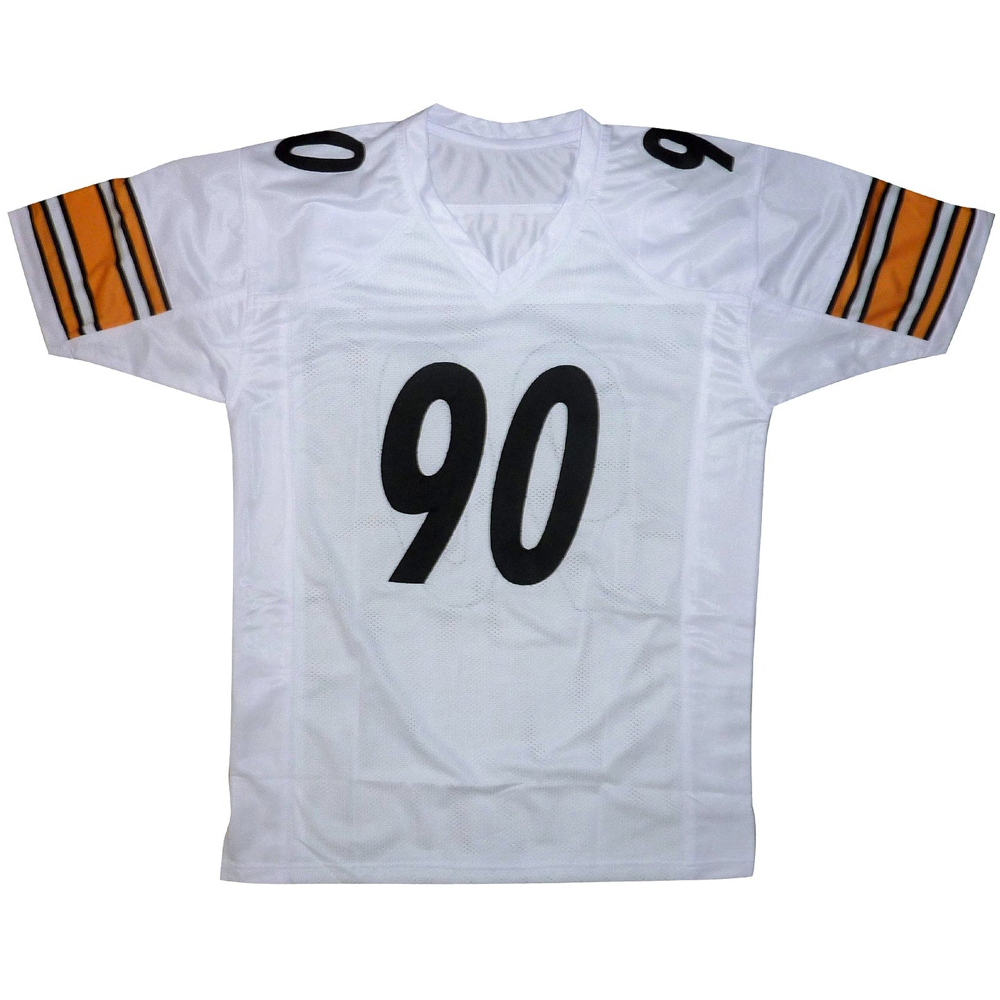 T.J. Watt Autographed Pittsburgh (White #90) Custom Jersey - Beckett