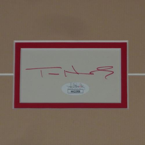 Tom Hanks Autographed A League of Their Own No Crying In Baseball Deluxe Framed 12x18 Poster Piece - JSA