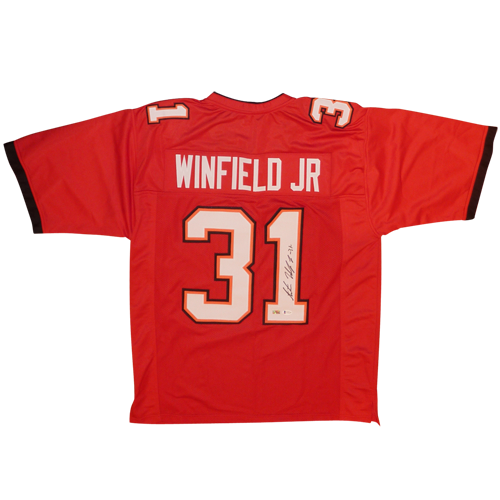 Antoine Winfield Jr Autographed Tampa Bay (Red #31) Custom Jersey - BAS