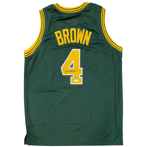 Dee Brown Autographed Jacksonville University Dolphins (Green #4) Jersey - JSA