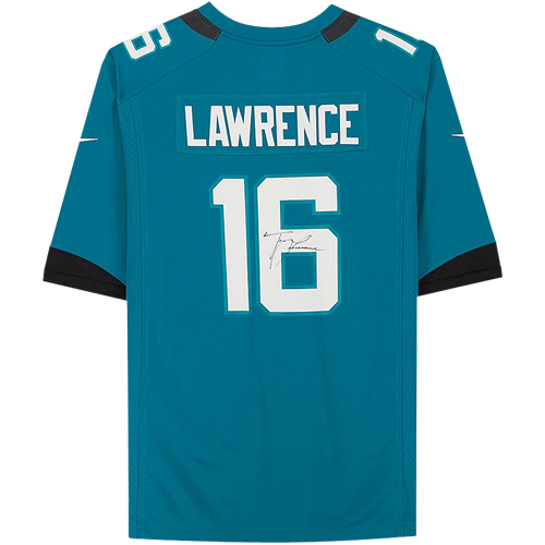 Trevor Lawrence Autographed Jacksonville Jaguars (Teal #16) Nike Jersey - Fanatics