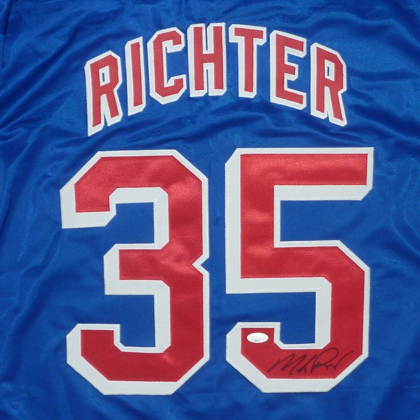 Mike Richter Autographed New York (Blue #35) Custom Hockey Jersey - JSA
