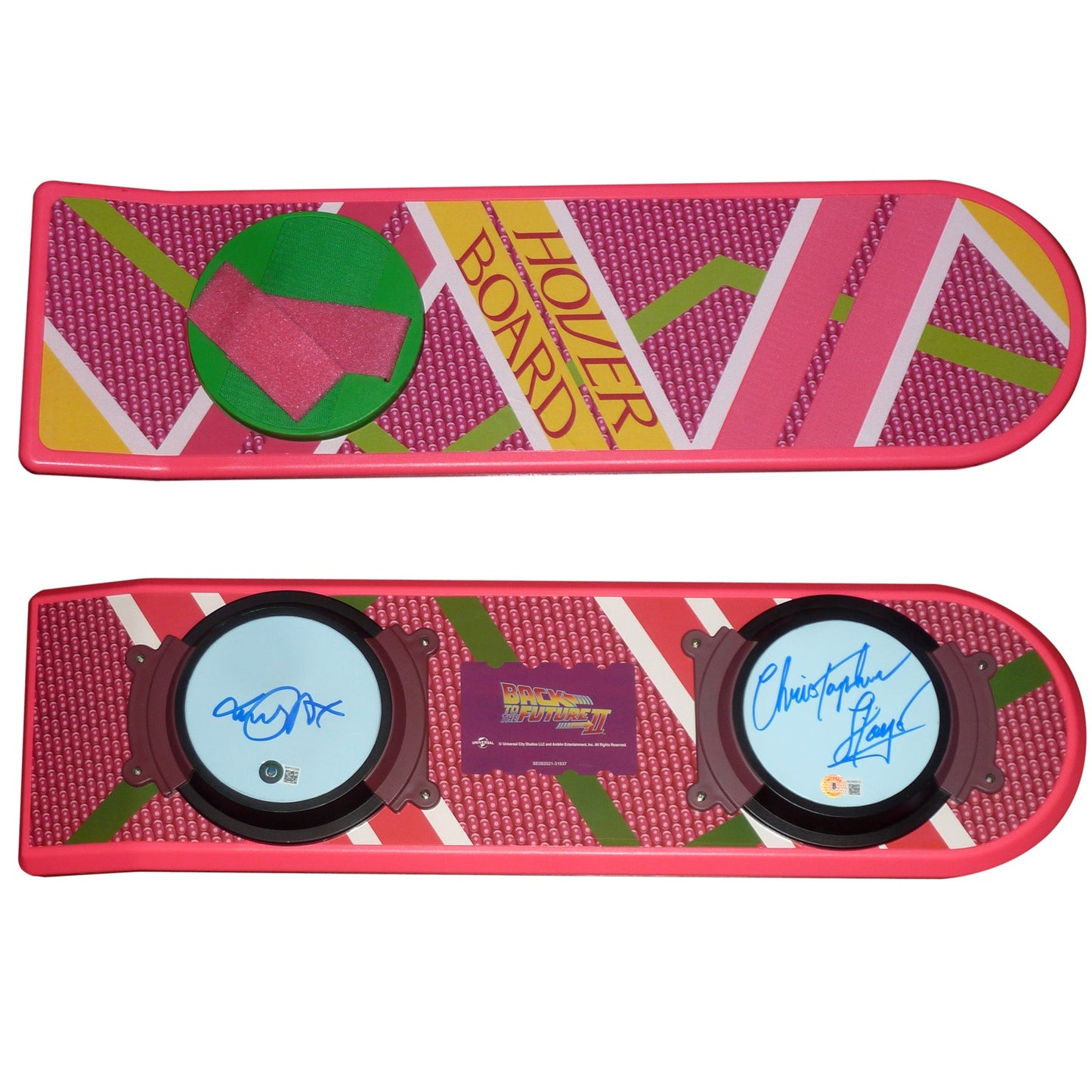 Michael J. Fox And Christopher Lloyd Autographed Back to The Future II Hover Board - Beckett