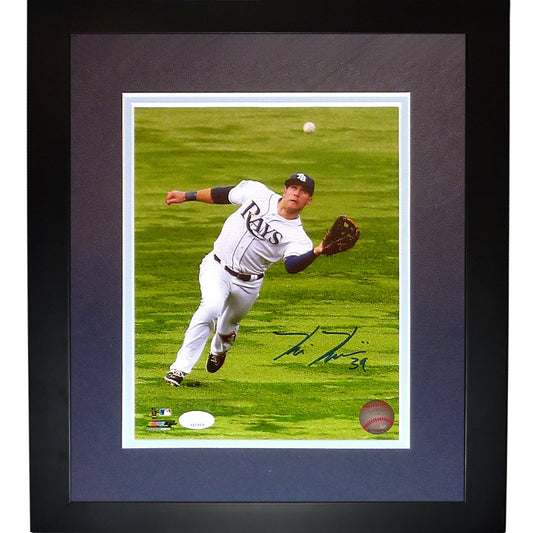 Kevin Kiermaier Autographed Tampa Bay Rays (Fielding) Framed 8x10 Photo - JSA