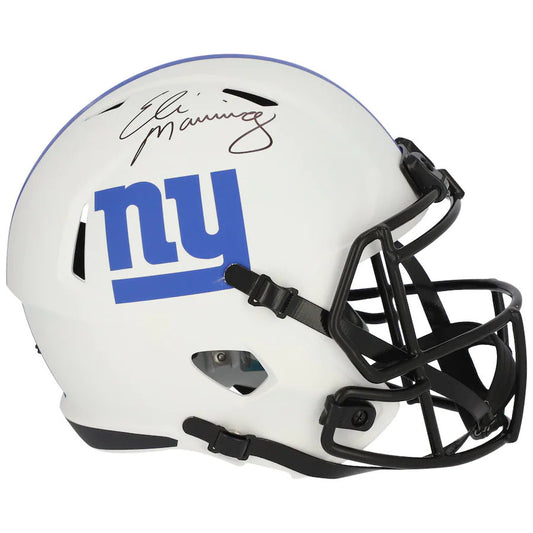 Eli Manning Autographed New York Giants (LUNAR ECLIPSE Alternate) Deluxe Full-Size Replica Helmet - Fanatics