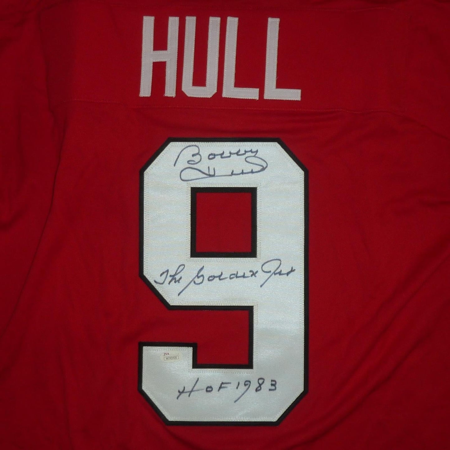 Bobby Hull Autographed Chicago (Red #9) Custom Jersey - JSA