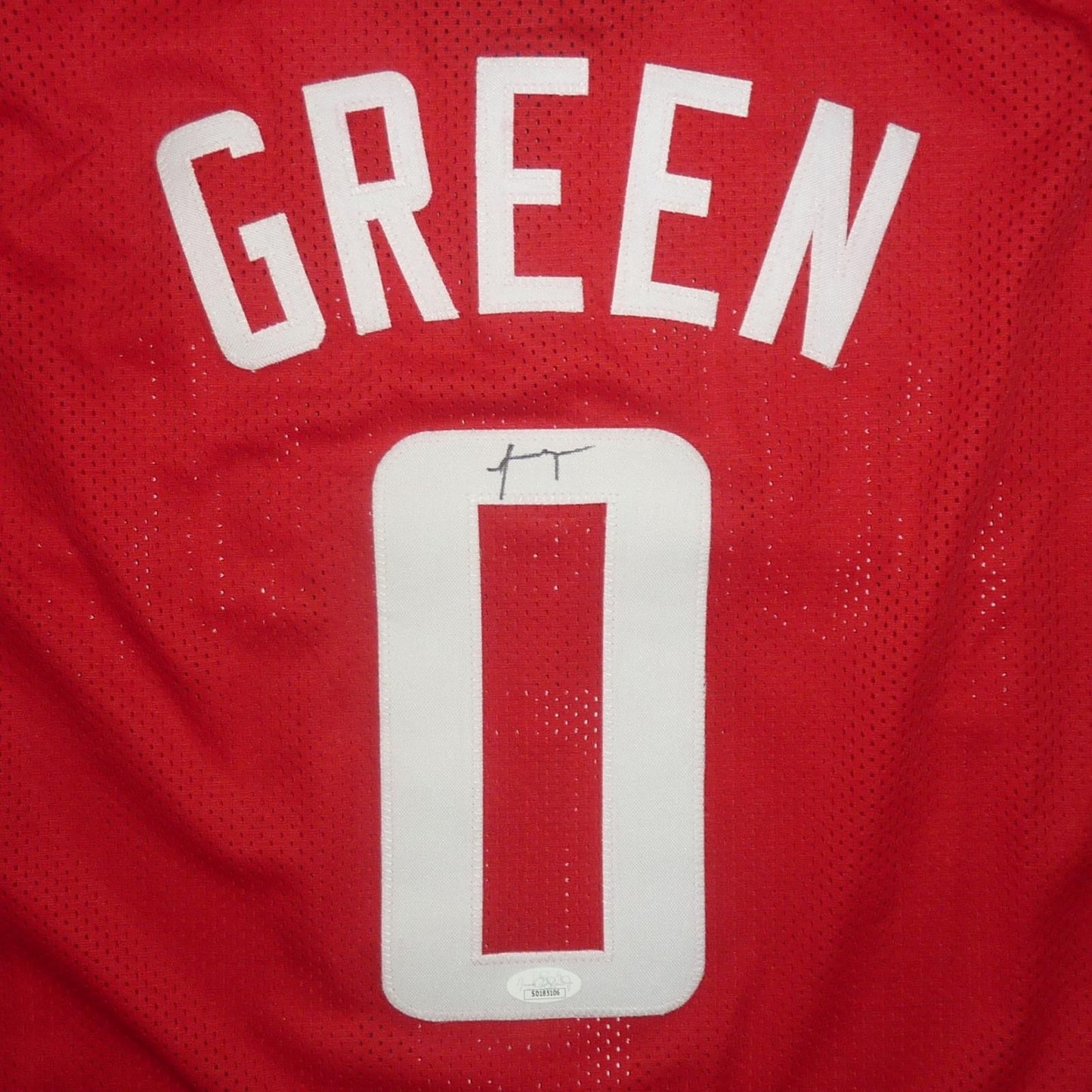 Jalen Green Autographed Houston (Red #0) Custom Basketball Jersey - JSA