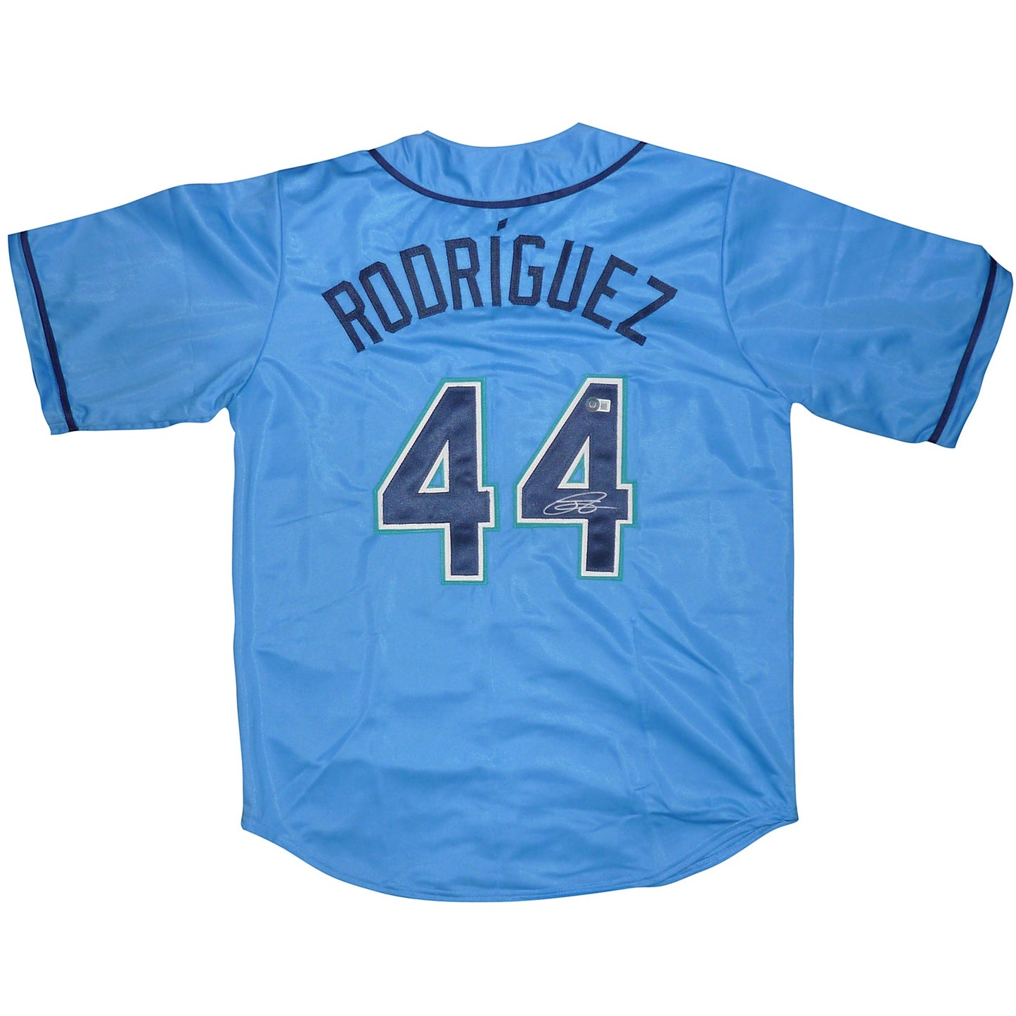 Julio Rodriguez Autographed Seattle (Baby Blue #44) Jersey - BAS
