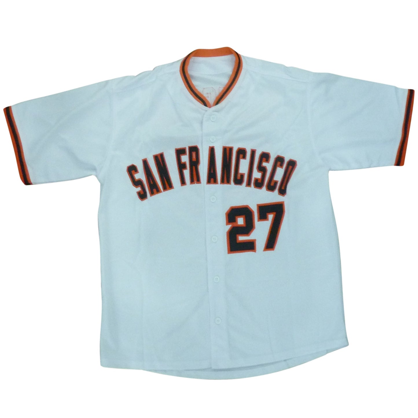 Juan Marichal Autographed San Francisco (White #27) Custom Jersey - JSA
