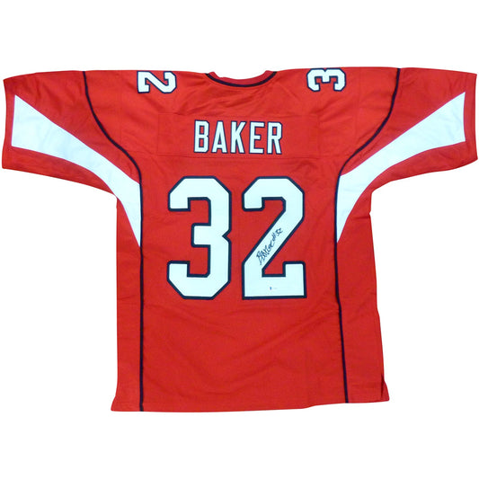 Buddha Baker Autographed Arizona (Red #32) Custom Jersey - JSA
