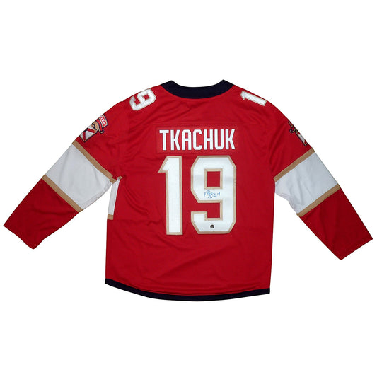 Matthew Tkachuk Autographed Florida Panthers (Red #19) Authentic Breakaway Jersey - JSA