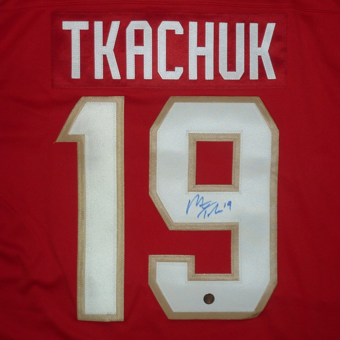 Matthew Tkachuk Autographed Florida Panthers (Red #19) Authentic Breakaway Jersey - JSA